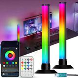 Usb Güçlü, Renk Değiştiren Atmosfer Işıkları Müzik Senkronizasyonu Ve Zamanlayıcı Led Masa Lambaları 2Adet