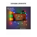 Usb İle Çalışan Rgb Top Led Işık 1.5M Matte Ev Bahçe Ofis Dekorasyonu Çeşitli Eşya Süsleme