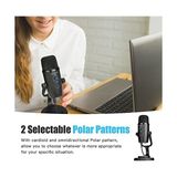 USB Kondansatörlü Mikrofon, BY-PM500 USB Stüdyo Mikrofonu, Windows, Mac ve Pc Için, Vokal, Youtube Akışı, Oyun, Konferans Çağrısı, Asmr, Podcast Video Kaydı Için Çıkarılabilir Stant - 1 GB - Acı Kahverengi - Option-1