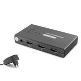 Usb Kvm Switch 2 Port 4 Port Usb Dahili Kablolu - Siyah Hdx1373