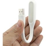 Usb Led Lamba 15cm Beyaz Renk Işık Portatif Taşınabilir Gece Lambası Masa Aydınlatma Kamp Pc