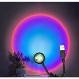 USB LED RAİNBOW PROJEKTÖR LAMBASI FOTOĞRAF ÇEKİM IŞIĞI DEKORATİF IŞIK