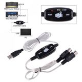 USB Midi KABLO Org Adaptör Keyboard Adapter Piyano - 2 Metre
