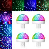 USB Mini Disko Işığı, 4 Paket, Parti Işıkları, Top Sesle Etkinleştirilen Strobe, ReKeen USB Parti Işığı DJ LED Lambalar, Ev Odası Parti Doğum Günü DJ Bar Karaoke Noel Düğün Şovu için