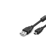 USB Mini V3/5Pin To Usb Kablo 3 Mt (Siyah - HDX7523)