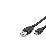 Usb Mini V3/5Pin To Usb Kablo 50 Cm - Siyah Hdx7524