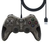 Usb oyun kolu 12 Fonksiyon Tuşulu Double Shock Oyun Kolu siyah