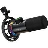 USB Oyun Mikrofonu, Pc Için Rgb Dinamik Mikrofonlar, Sessiz Düğmeli, Tak ve Çalıştır Kardioid Mikrofon, 16BIT/48KHZ ve 3,5 mm Kulaklık Jakı, Podcast, Akış Için - K658