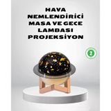 Usb Projeksiyon Gece Lambası Ve H.a Nemlendirici – Aromaterapi Destekli, Taşınabilir Mini