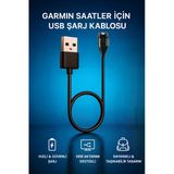 Usb Şarj Kablosu - Garmin Active, Epix, Fenix, Forerunner, Instinct, Enduro, Hızlı Şarj Destekli