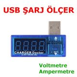 USB Şarj Ölçer Şarj Doktoru Voltmetre Ampermetre Şarj Metre