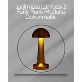 Usb Şarjlı Dokunmatik Led Masa Lambası – 3 Renk Modu & Dimmer Mir05874633