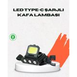 Usb Şarjlı Kafa Feneri 800 Lumen Ayarlanabilir Cob Ve Xpe Led Mir23371445