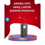 Usb Şarjlı Kompakt Elektrikli Hava Kompresörü 3000 Mah Mir82652490