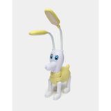 USB Şarjlı LED Yavru Köpek Masa Lambası, Sarı, Dokunmatik Düğmeli, Esnek Başlıklı, 3W, Kitap Okuma için