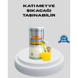 USB Şarjlı Mini Meyve Sıkacağı – Çift Bıçaklı, Güvenlik Kilitli