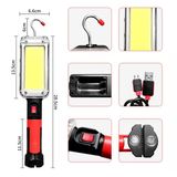 Usb Şarjlı Oto Tamirci Çalışma Lambası Watton Wt-733