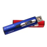 Usb Şarjlı Rezistanslı Metal İsme Kişiye Özel Çakmak Tesbih Seti Mavi