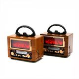 Usb Şarjlı - Şömine İbreli Fm Radyo Retro Mp3 Usb - Tf Player Speaker Ns-901Bt (5250)