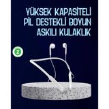 Usb Şarjlı Uzun Ömürlü Boyun Askılı Bluetooth Kulaklık