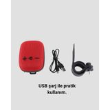USB Tf Kart ve Fm Radyolu Bluetooth Hoparlör 5W ( Lisinya )