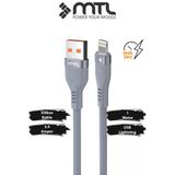 Usb To İphone Lightning Silikon Hızlı Şarj Ve Data Aktarım Kablosu 1 Metre 3.4 Amper Mt2353