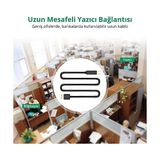 USB To Usb-B Tarayıcı Yazıcı Kablosu 10 Metre - 1 GB - 00-Siyah - Beyaz - Option-1