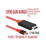 Usb Type C 3.1 To Hdmi Çevirici 4330A Galaxy S9/S10 Note 9 LG Uyumlu G5