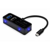 USB Type-c 3.2 Gen2 Hub Kart Okuyucu (4 Port, 10 Gbps, TC256)