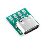 Usb Type C 4 Pin Dıp Çevirici Pcb Usb Dip Adaptör Kart