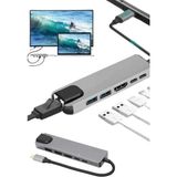 USB Type-C Hub Dönüştürücü Çevirici Çoklayıcı Macbook Çevirici 8 Portlu ( Lisinya )