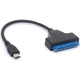 USB Type-C Sata 3.0 Dönüştürücü Kablo | 2.5inç SSD HDD Disk Bağlantı Adaptörü 6gbps Tak-Çalıştır - Siyah