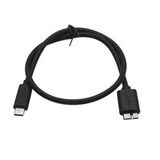 Usb Type C To Micro Usb 3.0 Taşınabilir Hdd Hard Disk Kablosu 0.5M (50cm)