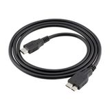 USB Type C To Micro USB 3.0 Taşınabilir HDD Hard Disk Kablosu 1m 1 Metre - Siyah - Plastik