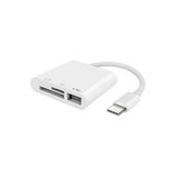 Usb Type C To SD Micro SD TF Kart Okuyucu ve USB Çevirici 3 in 1 Dönüştürücü Adaptör 5232