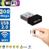 Usb Wifi Adaptörü 802.11n Anten 600mbps Usb Kablosuz Alıcı Dongle Ağ Kartı Masaüstü Güçlendirici