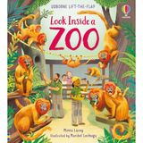 Usborne Look Inside A Zoo - Minna Lacey Sesli Çocuk Kitabı 3 - 5 Yaş Ciltli Orta Boy 14 Sayfa