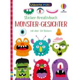 Usborne Minis - Sticker-Kreativbuch: Monster-Gesichter: Mini-Stickerbuch mit über 130 Stickern – ab 5 Jahren (Usborne-Minis-Reihe)