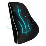 USHOP Hafızalı köpük sırt yastığı, çift taraflı ısı regülasyonlu ergonomik bel yastığı, yüksek yoğunluklu hafızalı köpükten sırt destek yastığı, ayarlanabilir çift kemerli ve çıkarılabilir kılıflı