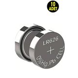 usin 10 ADET AG4 LR626 377A V377 SR626 177 LR66 606 SR626SW Alkalin 1.5V Düğme Pil