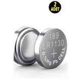 usin 2 ADET Alkaline 189 V10GA LR54 AG10 SR LR 1130 389 Düğme Pil (Terazi-Saat-Baskül Pili)