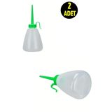 usin 2 ADET Motor Siliikon Makina Makine Yağı Yağlama Plastik Şişesi 150 Ml Huni Ağızlı Damlalık Şişe