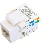 Usin 2 Adet Rj45 Şase Cat5E 8P8C Keystone Jack Modül Rj 45 Konektörü Key Stone Jack