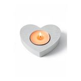 Usin 2 Adet Suda Havuzda Yüzen Suya Batmayan Restoran Cafe Bar Ev İçin Kalp Şeklinde TeaLight Mumluk (Gri)