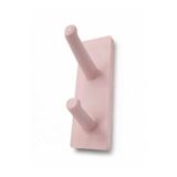Usin 2 Kancalı Yapışkanlı Portmanto Hol Antre Duvar Mutfak Banyo Havlu Askısı Elbise Askılığı Kapı Arkası Askılık (Pembe)