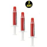 usin 3 ADET 10 ML 1.63W/M.K Şırınga Termal Macunu Işlemci Pastası Cpu Vga Radyatör Pastası Isı Iletken