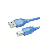 usin 3 Metrelik Şeffaf Usb A B Printer Yazıcı Ara Kablosu(LAZER EPSON CANON HP VE DİĞER YAZICLARA UYUMLU)