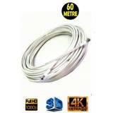 Usin 60 Metre 64 Tel Rg6/U4 Full Hd 3D 4K Anten Tv Çanak Uydu Lnb Kablosu ( F Konnektör Takılı Hazır )