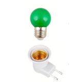 usin Açma Kapama Anahtarlı Duy Fişli + 1w Tasarruflu Renkli E27 Led Gece Lambası Yeşil Işık
