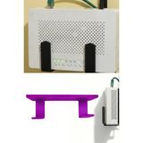 Usin Kendinden Yapışkanlı Mor Duvara Asılabilir Modem Adsl Wifi Router Saklama Duvara Montaj Kutusu Organizer Raf